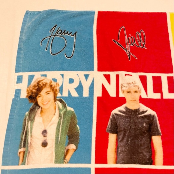 2013 One Direction 1D Beach Towel 29” x 55” Harry Liam Niall Louis Zayn - Picture 3 of 16